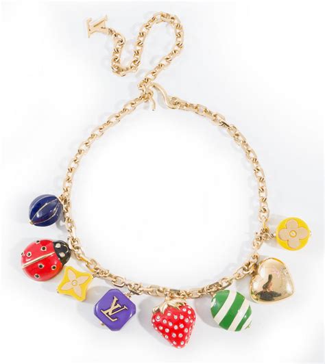 louis vuitton charm necklace.